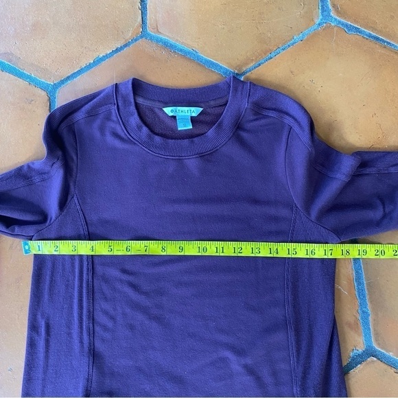 Athleta Balance Dress Spiced Cabernet Long Sleeve Size XS Pockets Modal Tencel - Picture 12 of 12